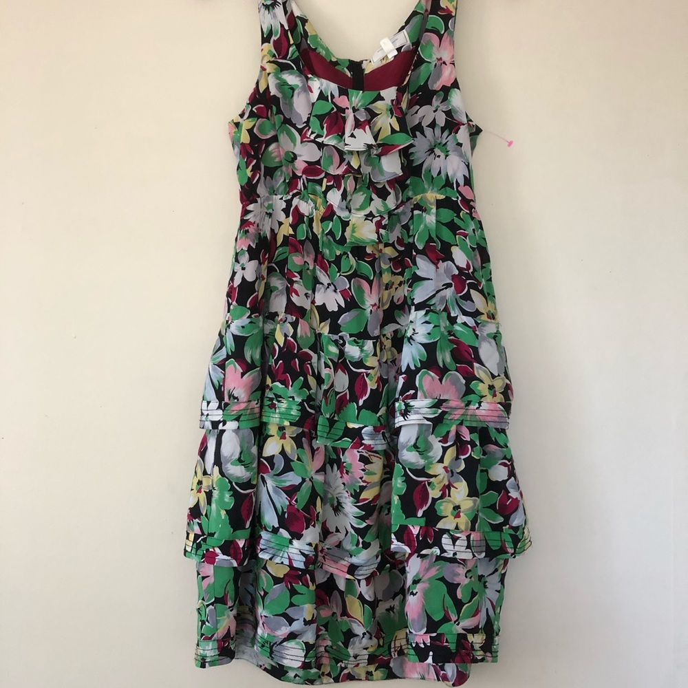 Anthropologie Moulinette Soeurs Silk Floral Dress